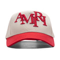 Staggered Amiri Canvas Hat Alabaster Red