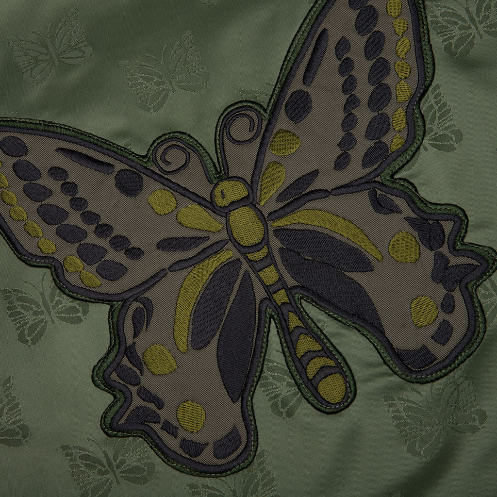 Papillon Jacquard Sateen Radio Vest Olive