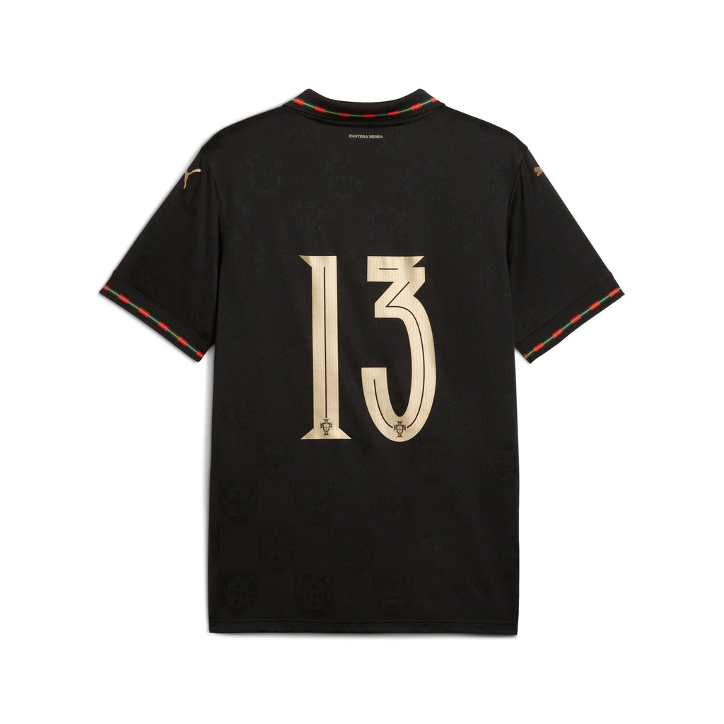 PUMA Portugal SE Authentic W BOX Mens Soccer Jersey 26 Black Gold