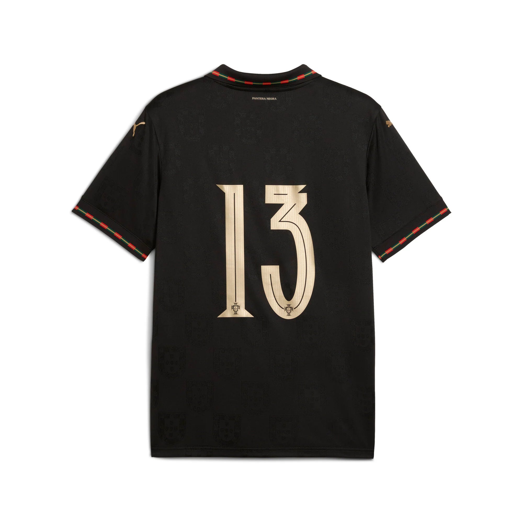 PUMA Portugal SE Authentic W BOX Mens Soccer Jersey 26 Black Gold