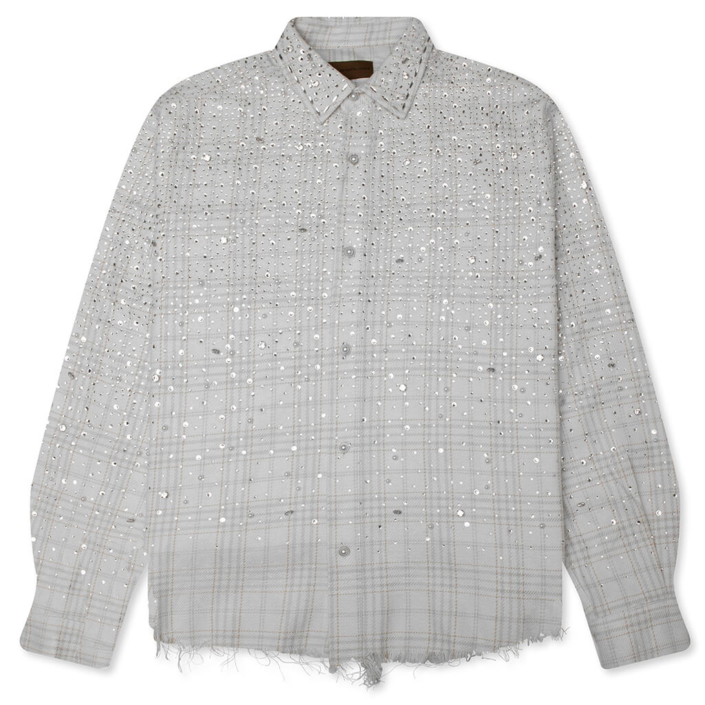 20K Pearl Diamond Shirt White Beige