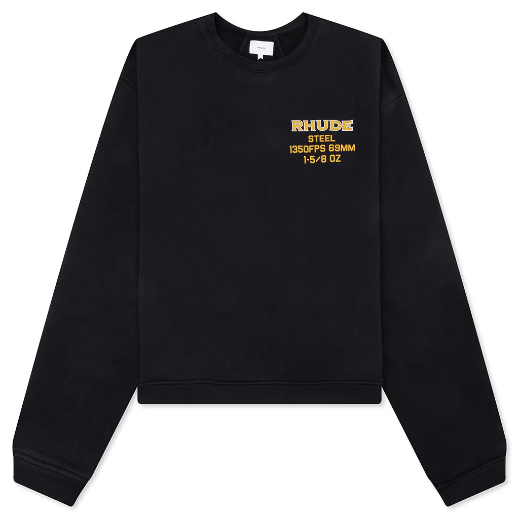 Rhude Steel Crewneck Vintage Black