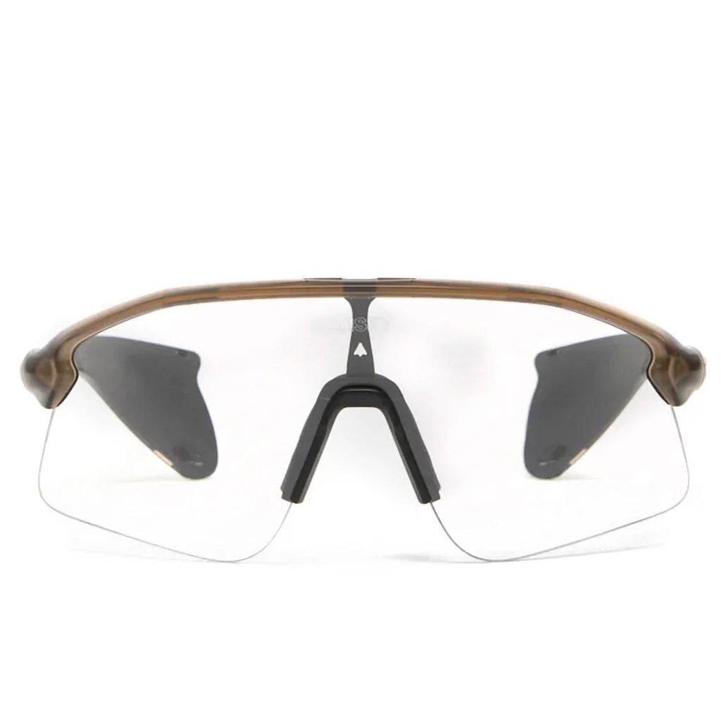 Oakley x Satisfy Stunt Devil Sunglasses Matte Brown Smoke Clear Photochromic Lense