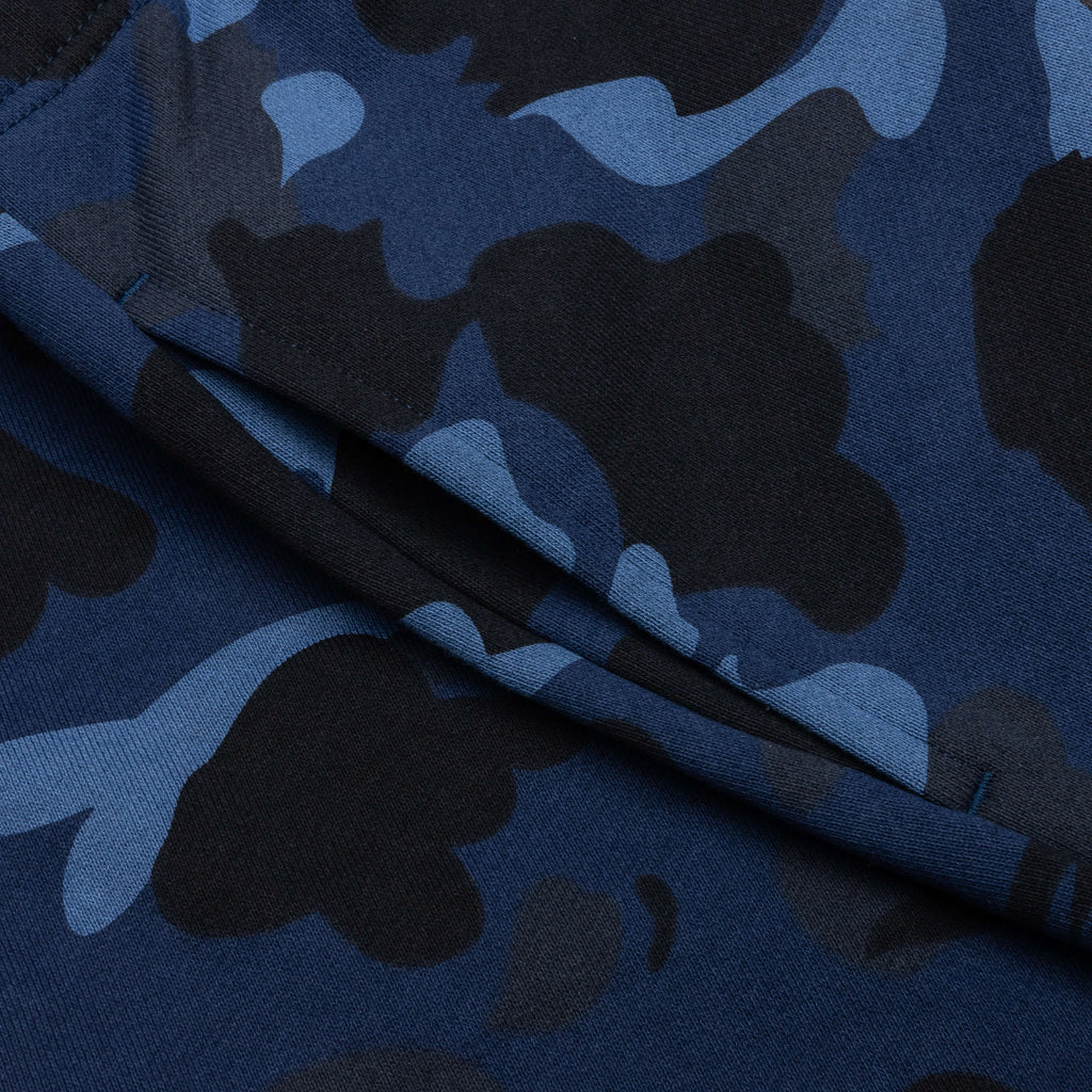 Color Camo Shark Sweat Shorts Navy