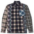 7 Cuts Wide Flannel Shirt Assorted