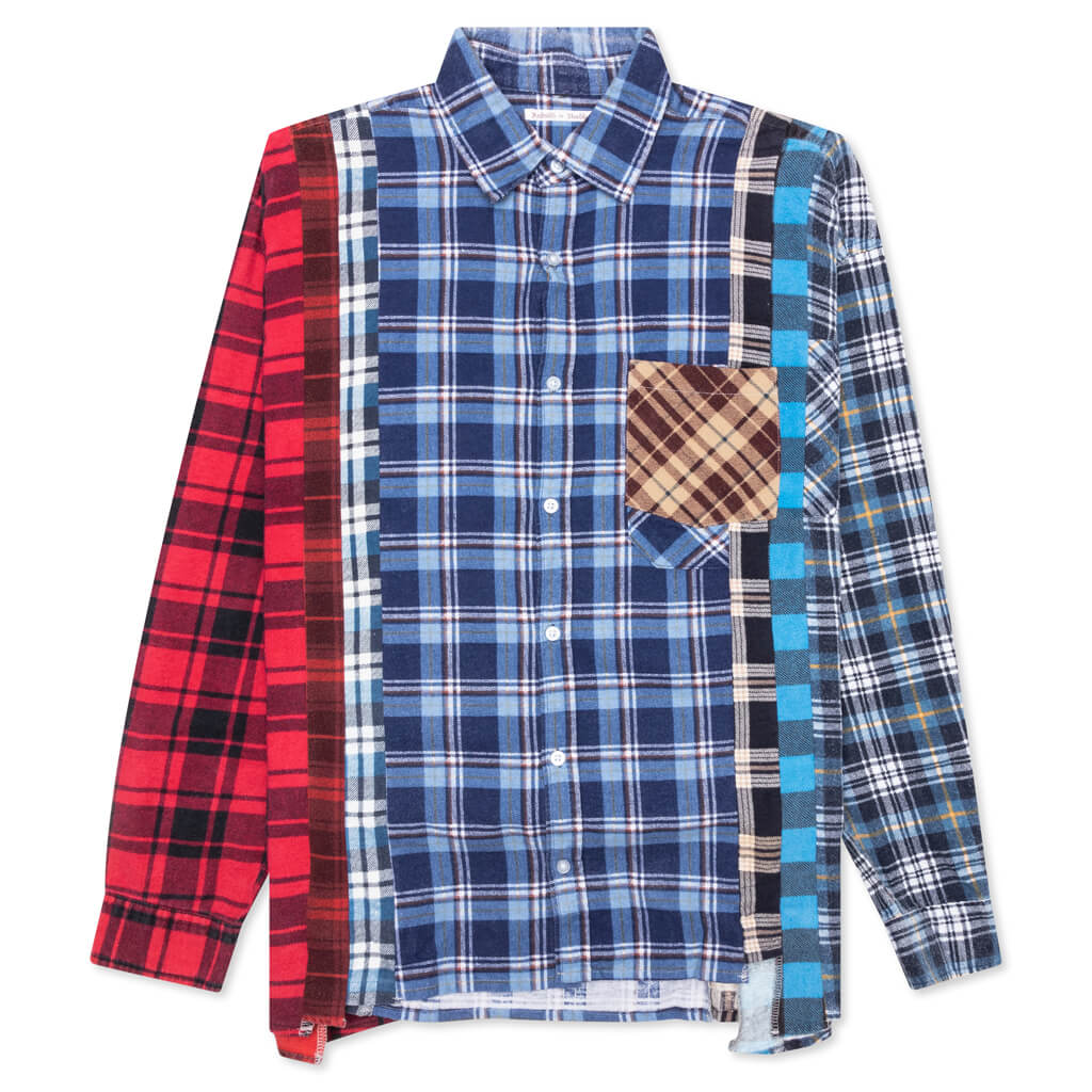 Flannel Shirt 7 Cuts Wide Shirt Assorted