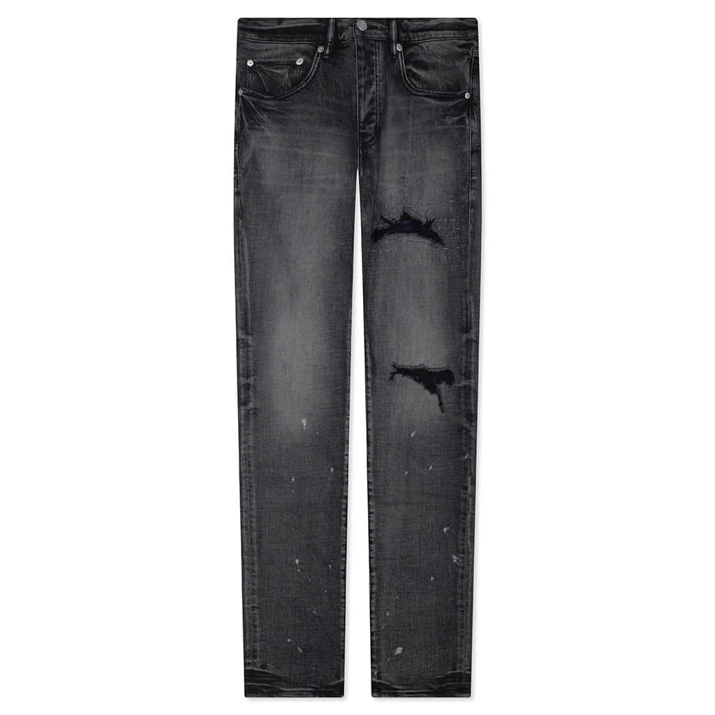 Skinny Plaid Patch Black