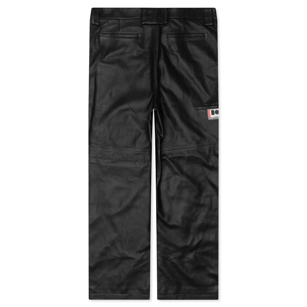 Leather Worker Pant Black