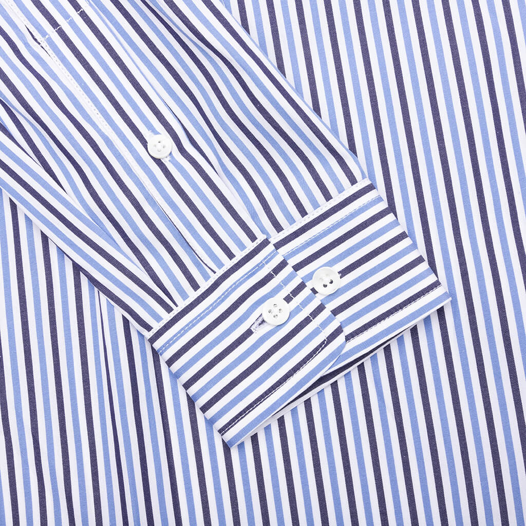 Neck Logo Neon Classic Shirt Blue Fuchsia