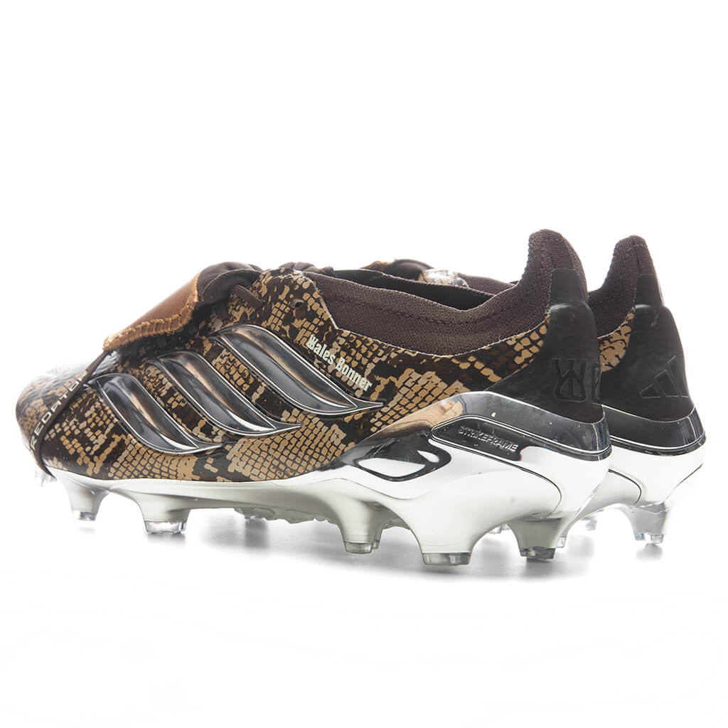 Adidas Originals x Wales Bonner Predator Elite Fold Over Tongue Firm Ground Cleats Brown Silver Metallic Bronze Strata