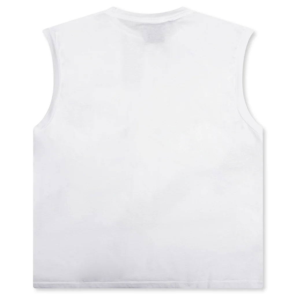 Augi Sleeveless Tee White