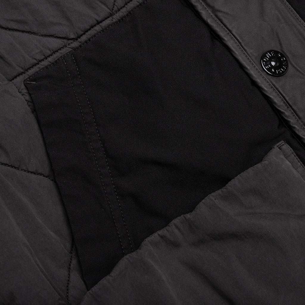 Quilted Nylon Vest Lead Grey