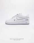Louis Vuitton x Nike Air Force 1 Monogram Grey Frost Edition Custom