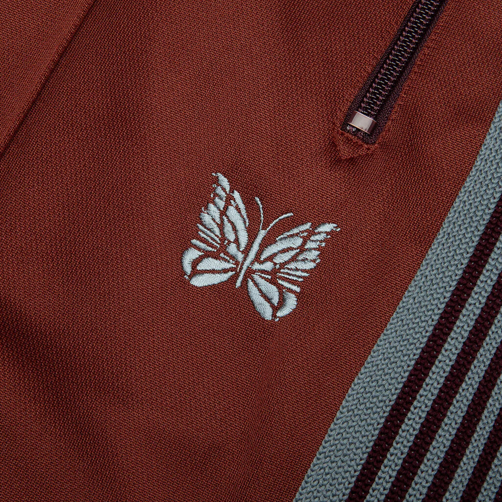 Poly Smooth Boot Cut Track Pant Rust