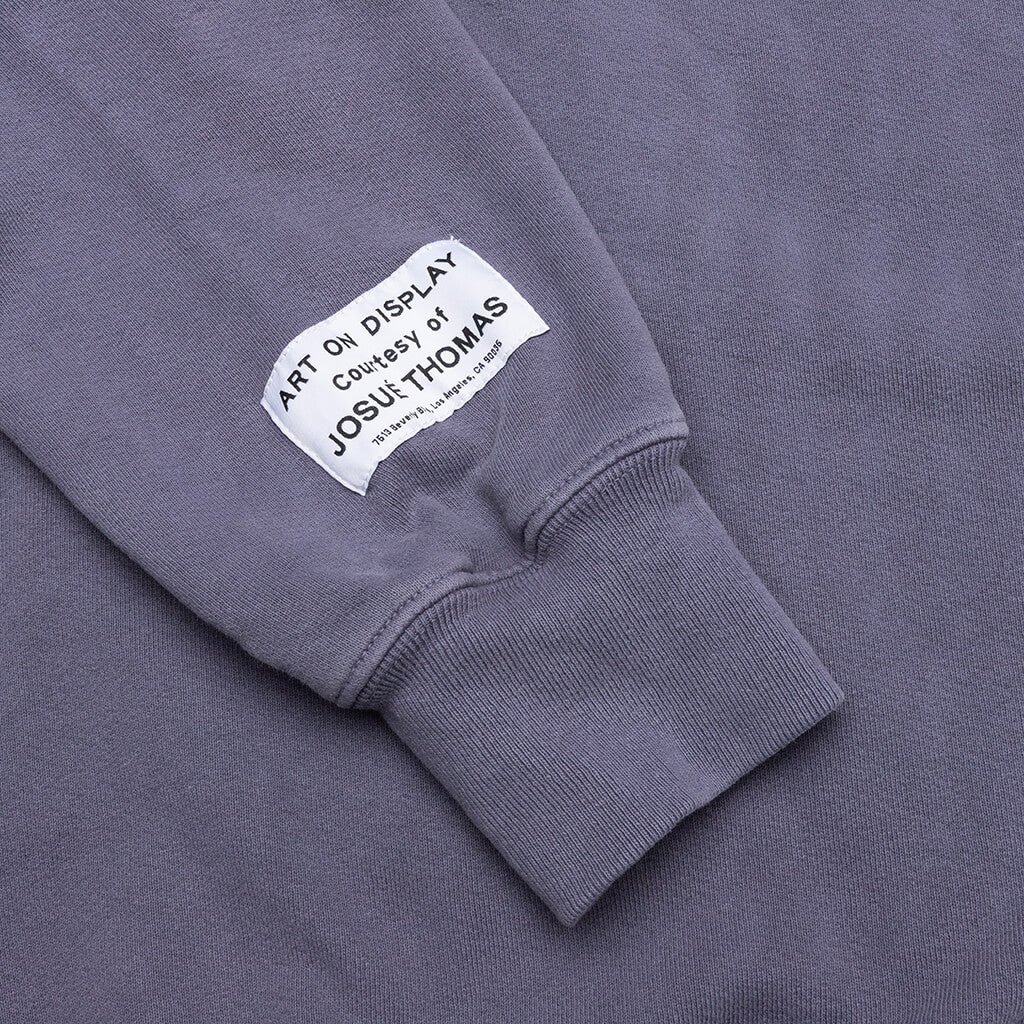 French Logo Vintage Hoodie Vintage Washed Navy