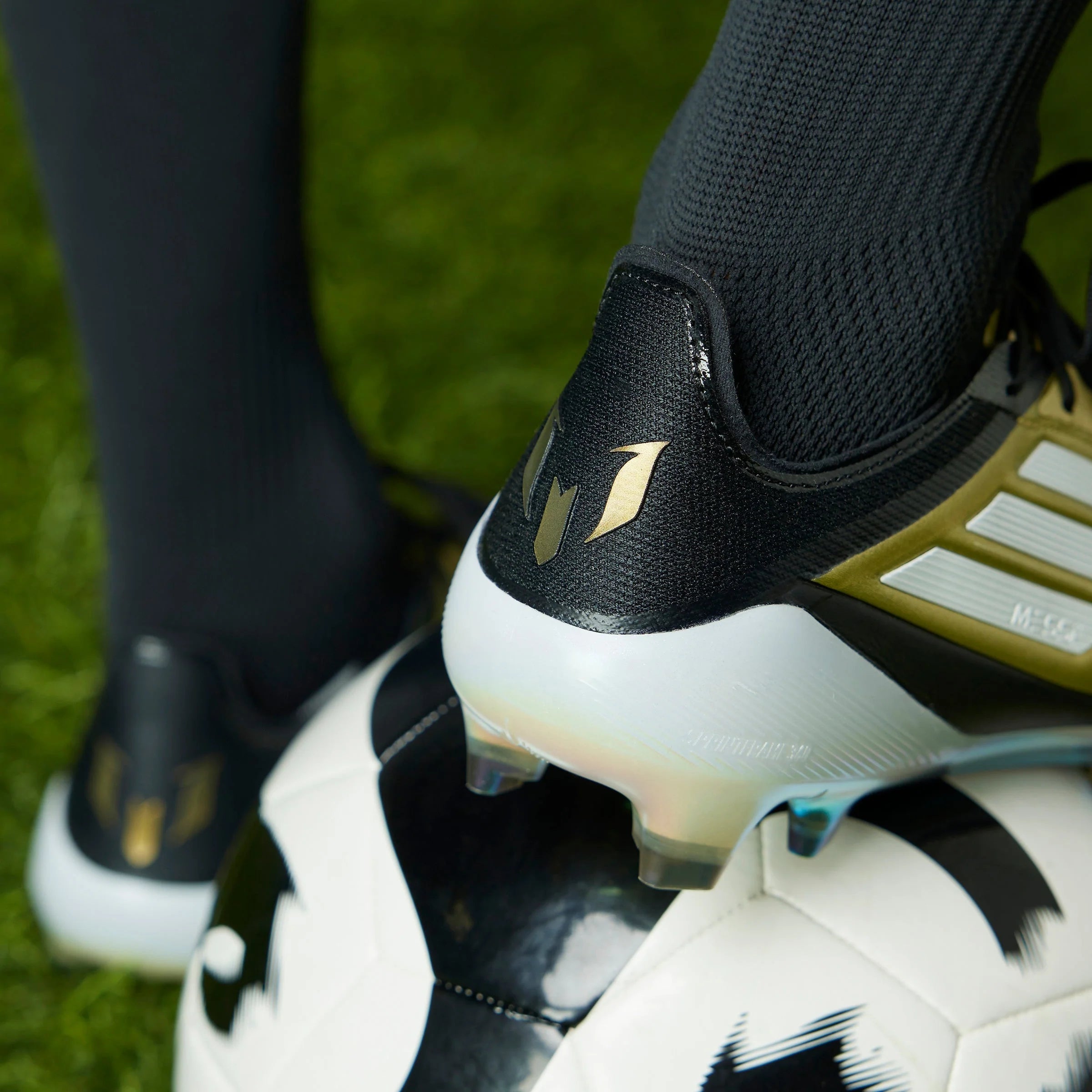 adidas F50 Elite FG Messi Firm Ground Soccer Cleats Gold White Black