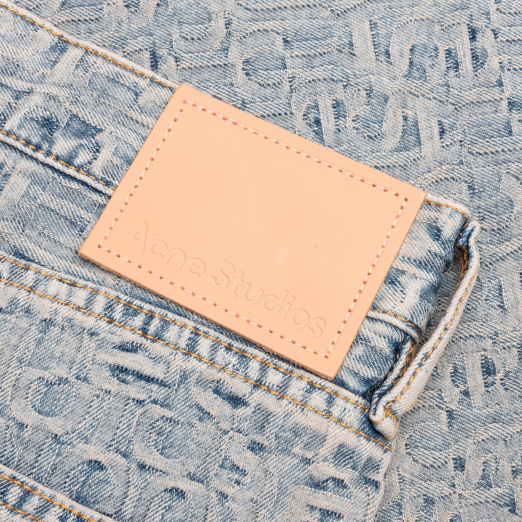 Monogram Pants Blue Beige