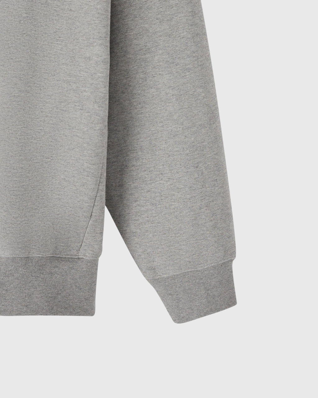 Double Knit Script Hoodie Heather Grey
