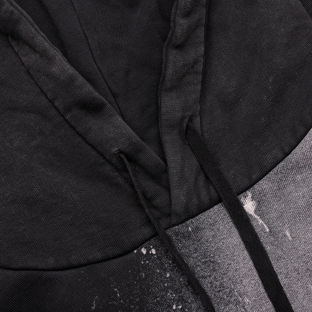 Mark Flood Oversized Graphic Hoodie Washed Black