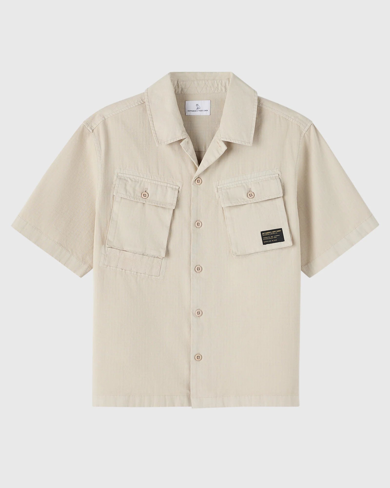 Linen Ripstop Camp Shirt Sandstone