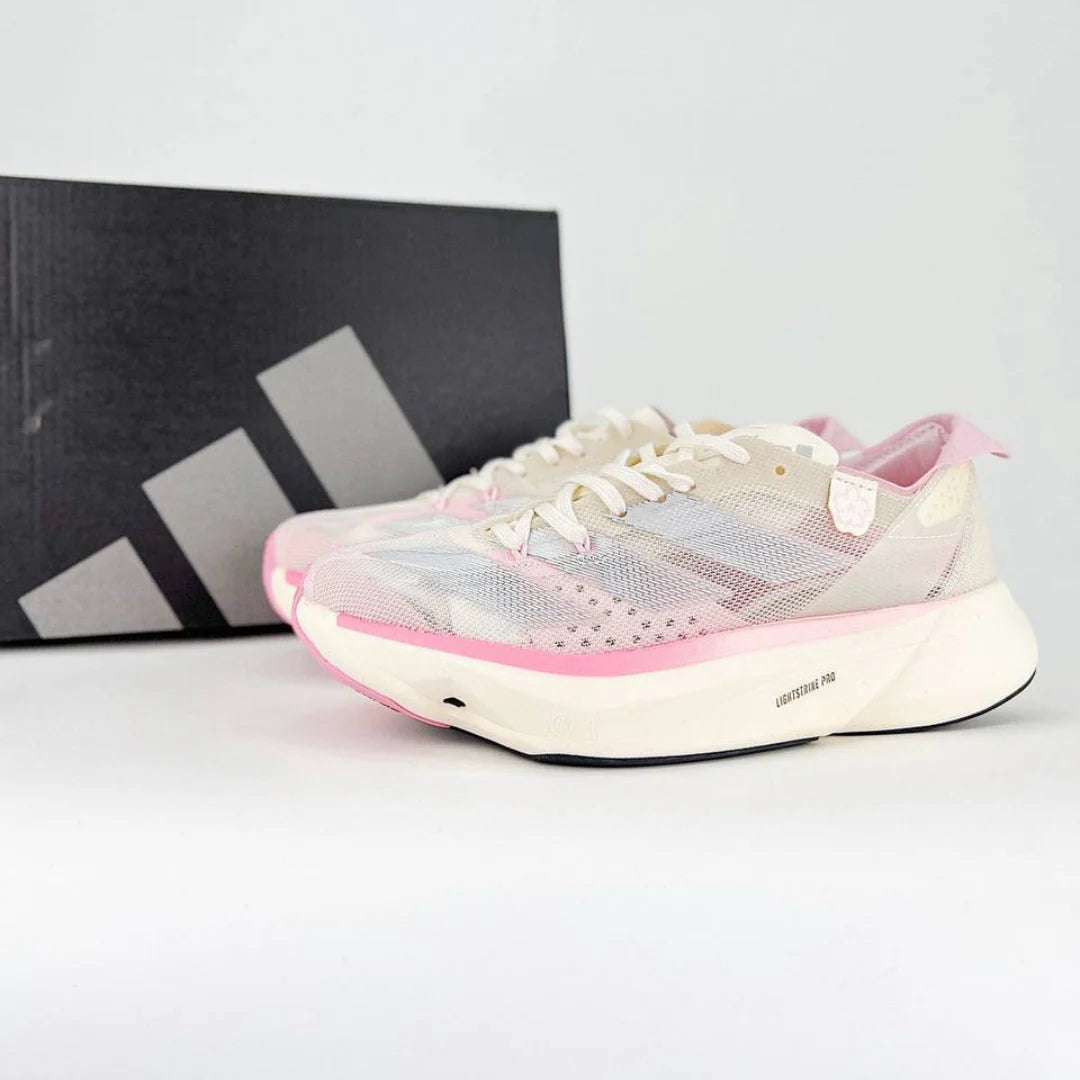 Adidas Adizero Adios Pro 3 Branco Rosa Claro