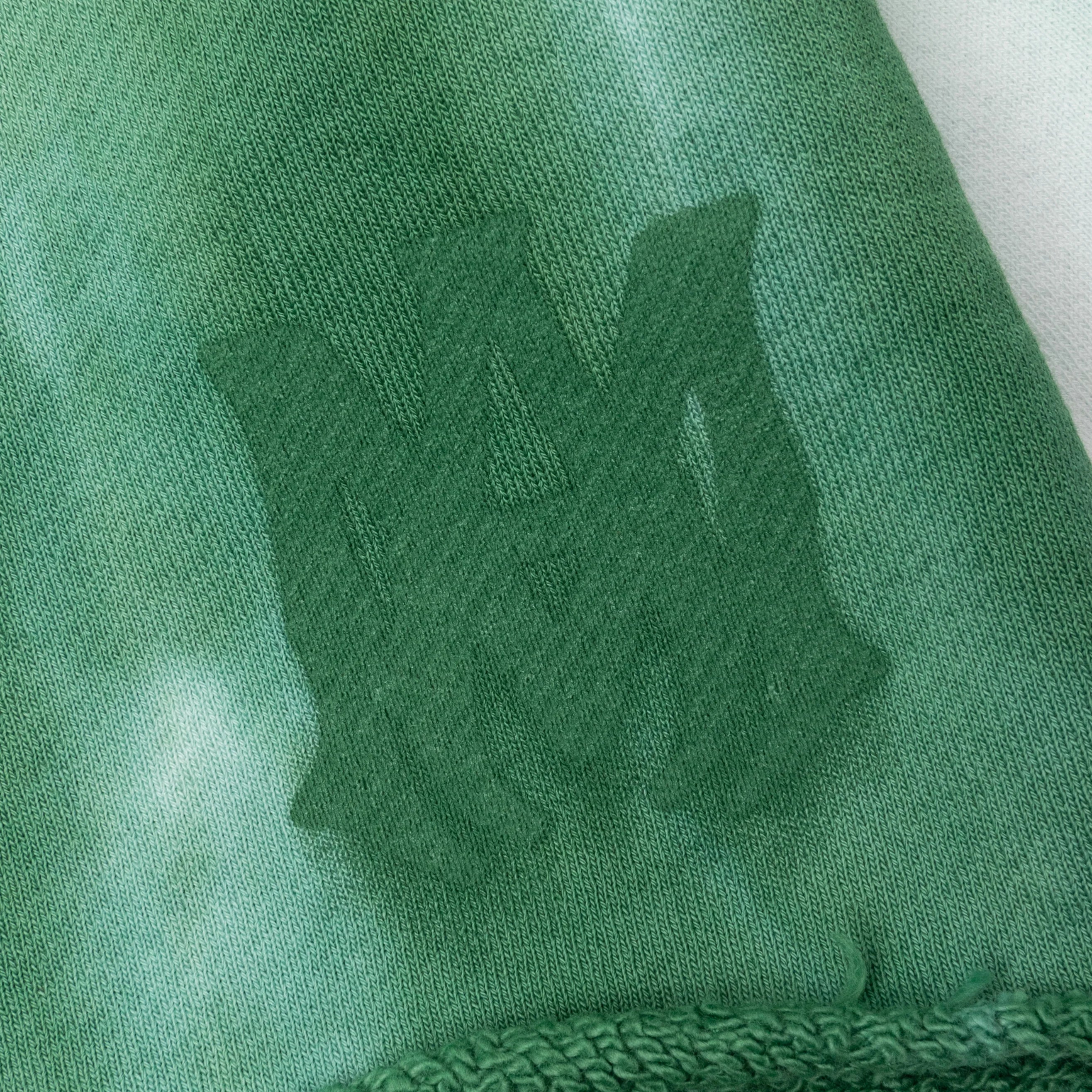 MA Logo Dip Dye Sweatshort Mineral Green
