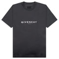 Slim Fit Reverse Print T Shirt Charcoal