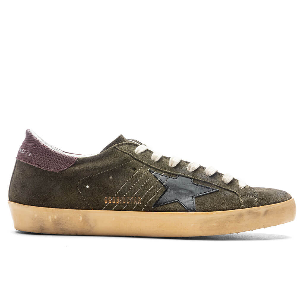 Super Star Sneakers Green Black Bordeaux