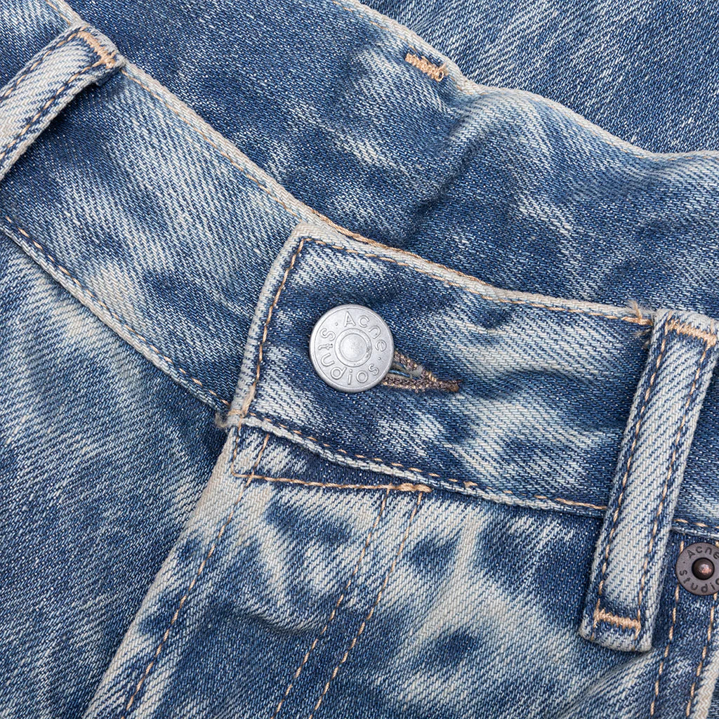 Mineral Dye Denim Shorts Mid Blue