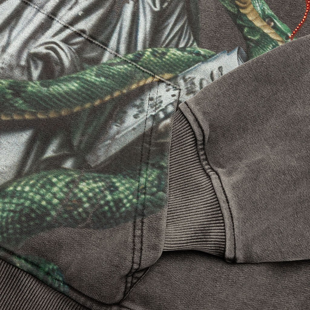 Top 5 Slizzy VVS Hoodie Grey Wash