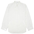 Double Sleeve Button Up Off White Grey