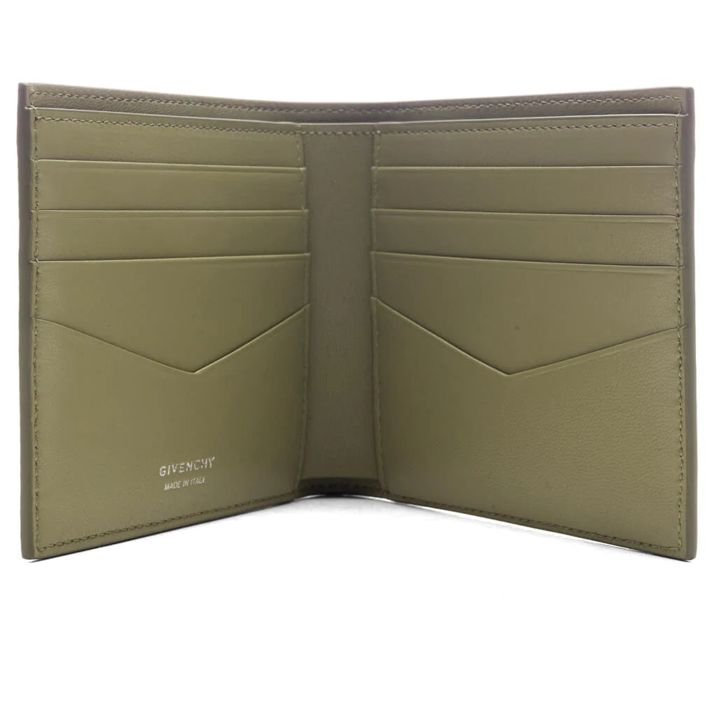 Wallet in 4G Micro Leather Khaki