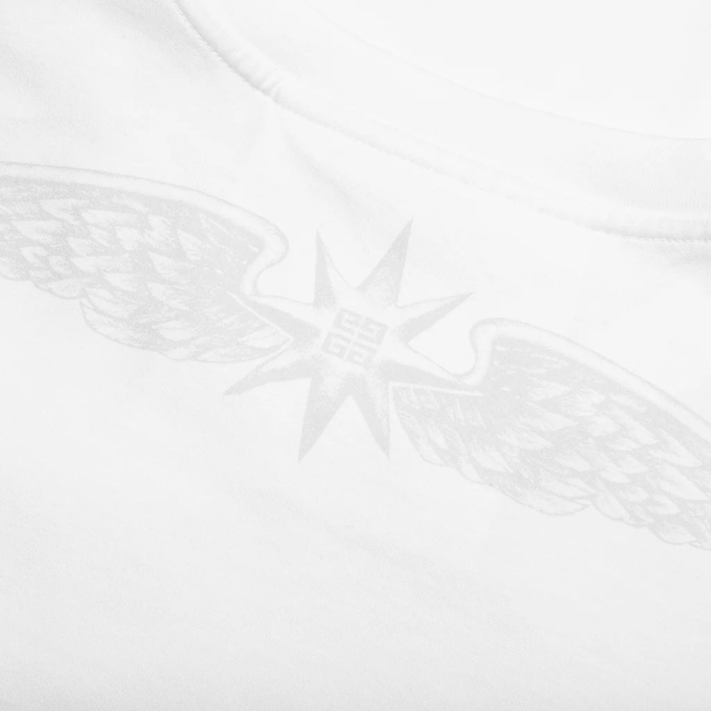 Wings Cotton T Shirt White