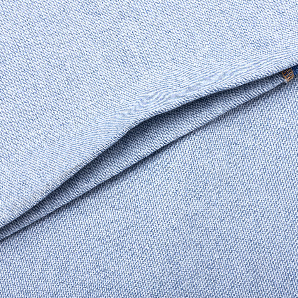 Wide Leg Blue Jeans With High Turn Up Cobalt
