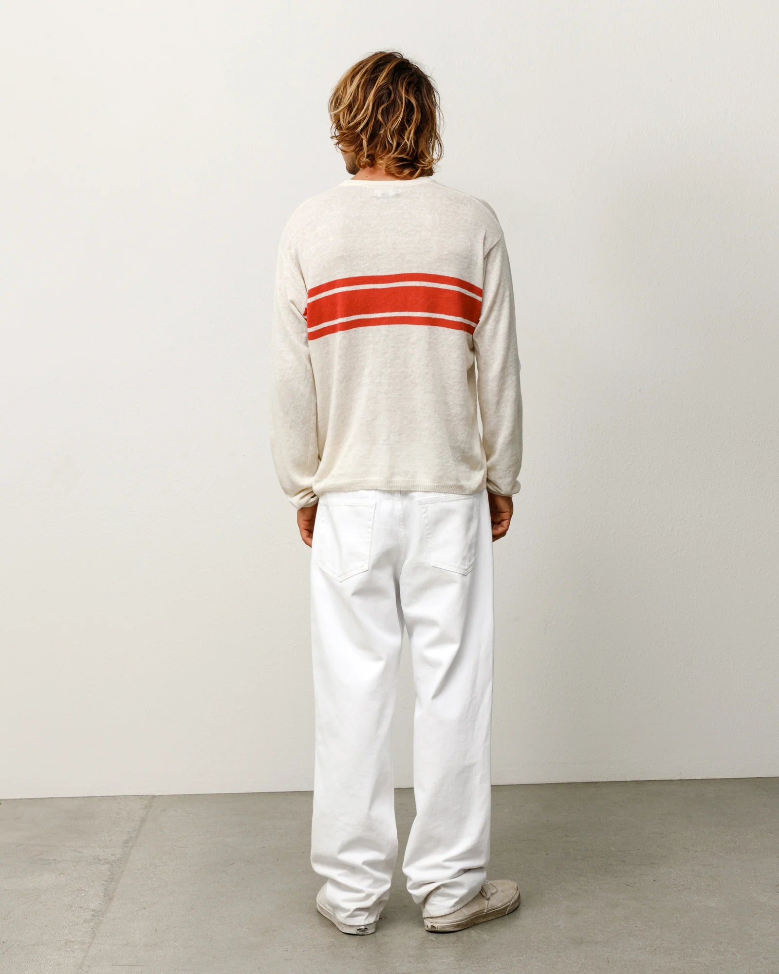 LIGHTWEIGHT STRIPED SWEATER