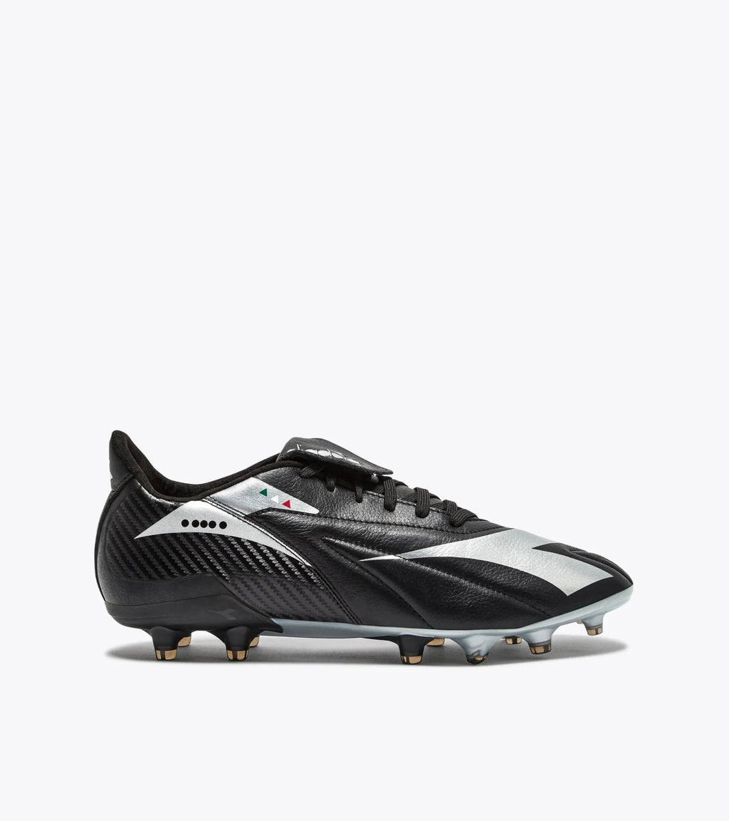 Diadora Maximus Elite ITA T SLX FG Firm Ground Soccer Cleats Black Silver