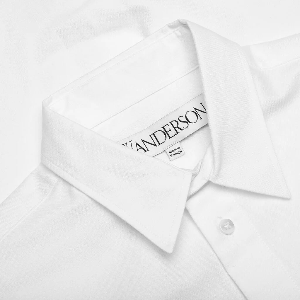 Classic Fit Logo Pocket Shirt White