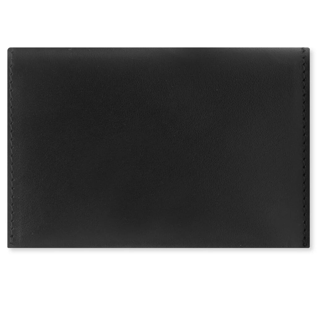 Folded Leather Wallet Black