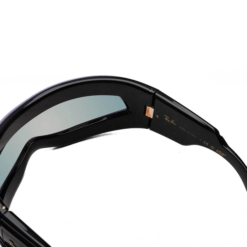 Ray Ban x AAP Rocky Ultra Wrap 001 Black Light Grey Mirror Blue