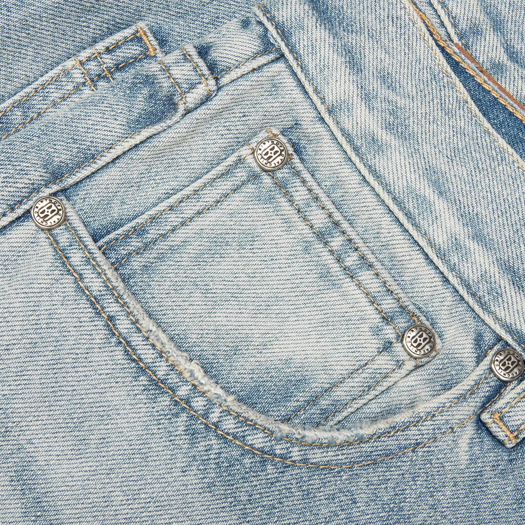 Fireworks Washed Denim Pant Blue