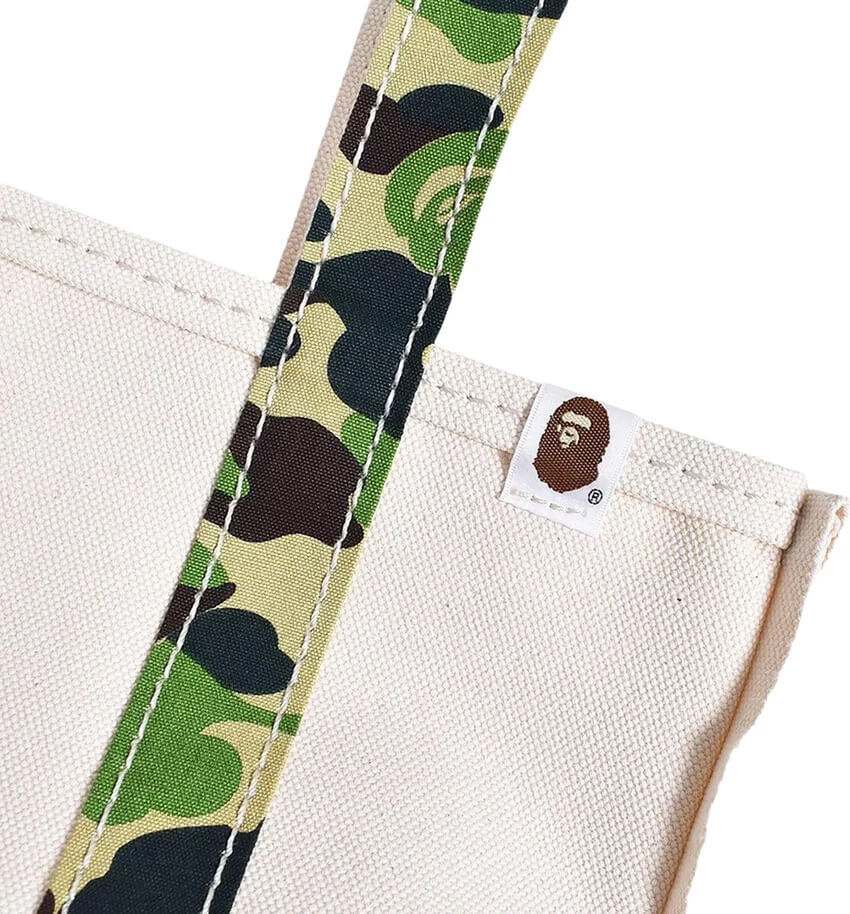 Saint Michael x A Bathing Ape Medium Tote Bag White Camo