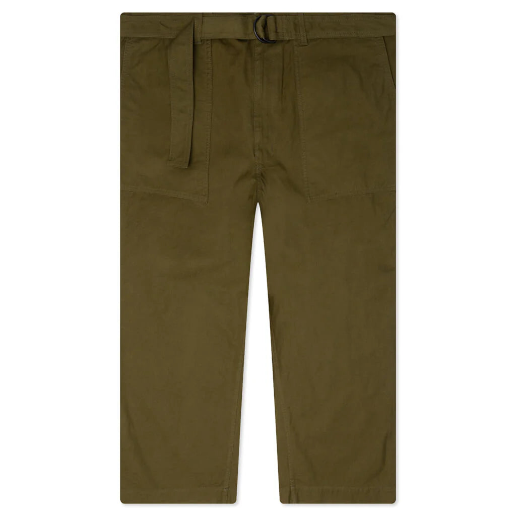 Oxford Belted Pants Olive