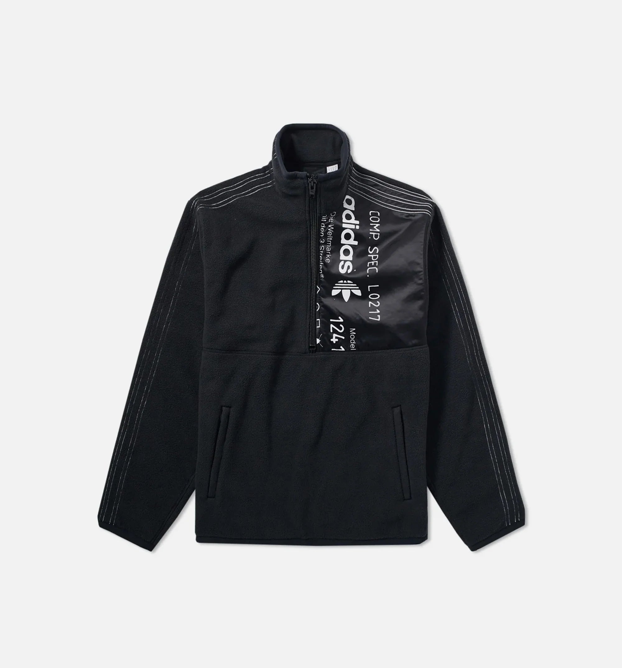 Alexander Wang X adidas Collection AW Polar Half Zip Mens Jacket Black Black