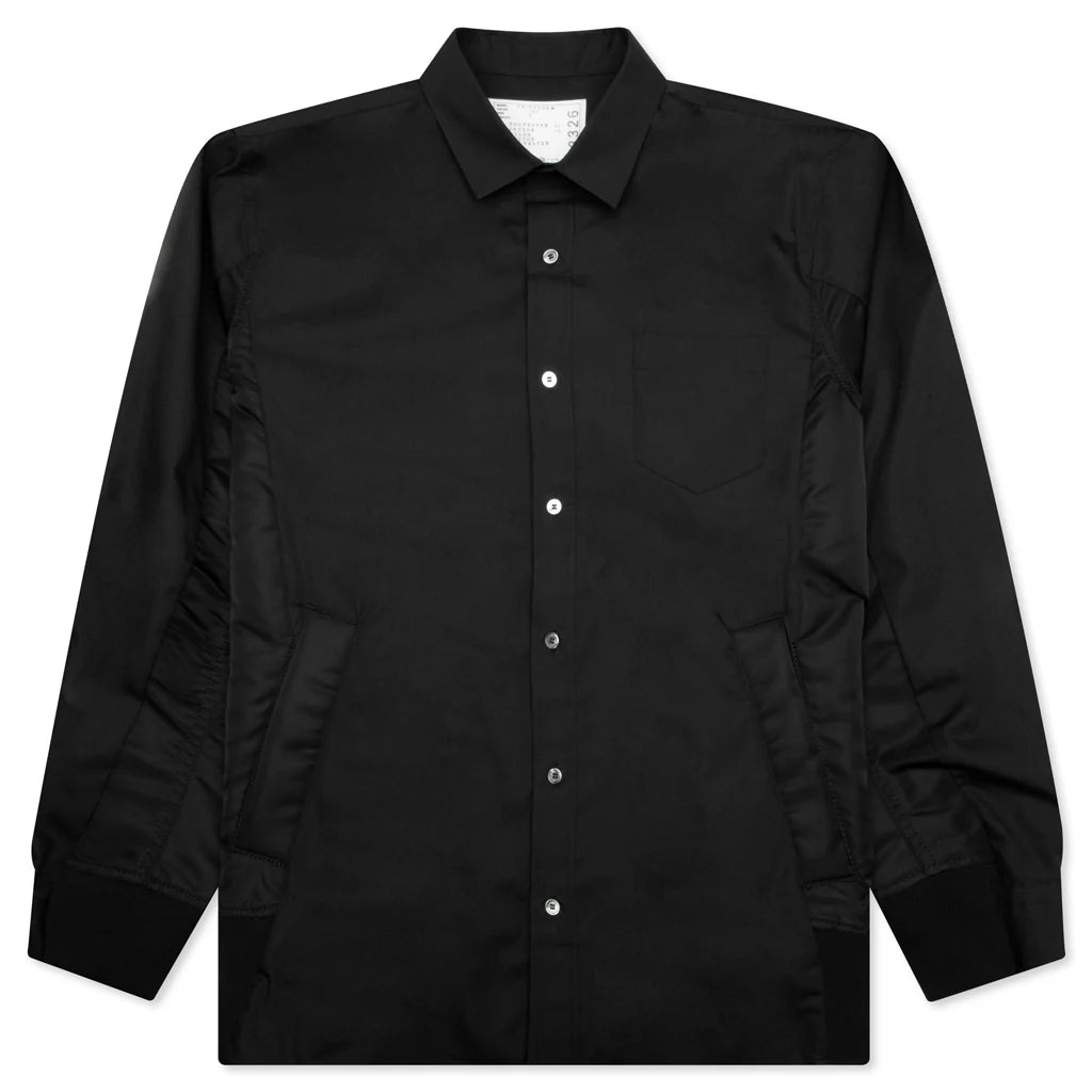 Cotton Poplin Shirt Black