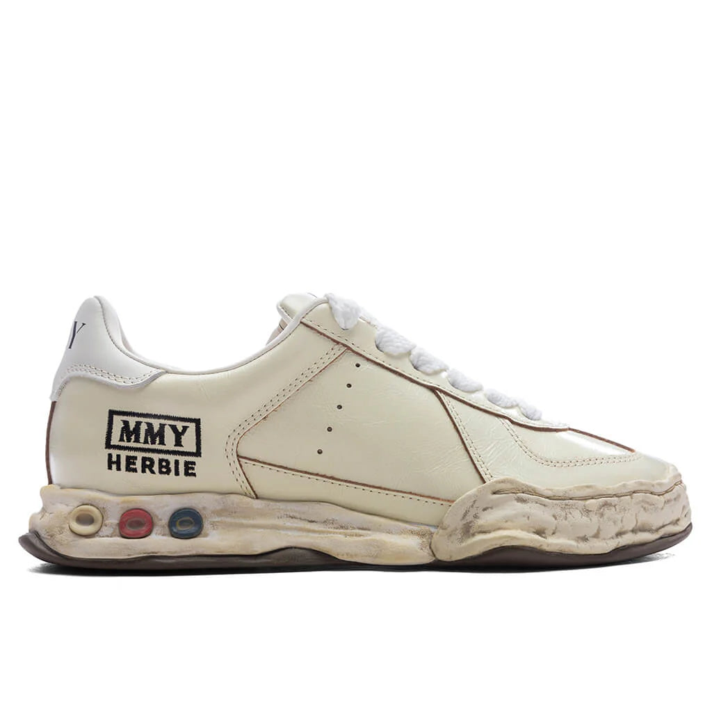 Herbie Low OG Sole Wrinkled Leather White