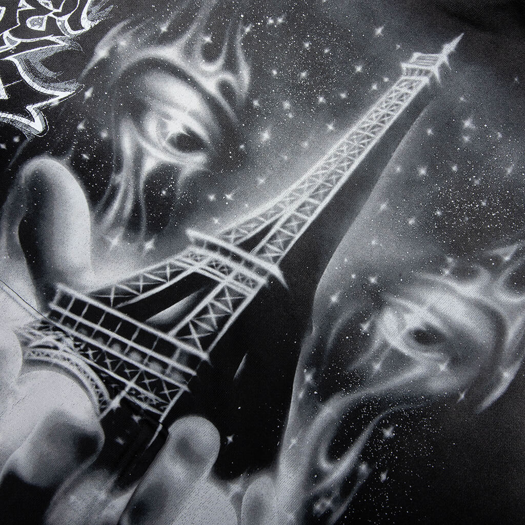 Eiffel Tower Hoodie Black