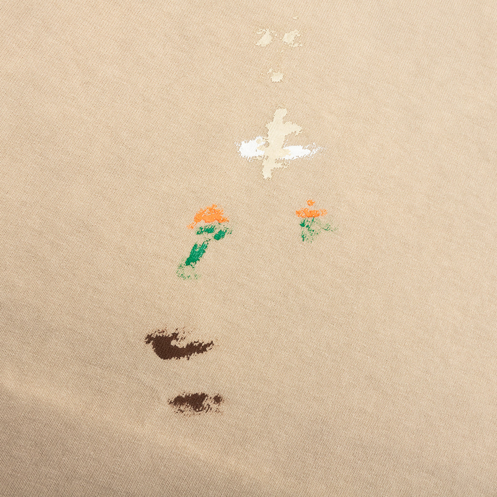 Vintage Logo Painted Tee Taupe