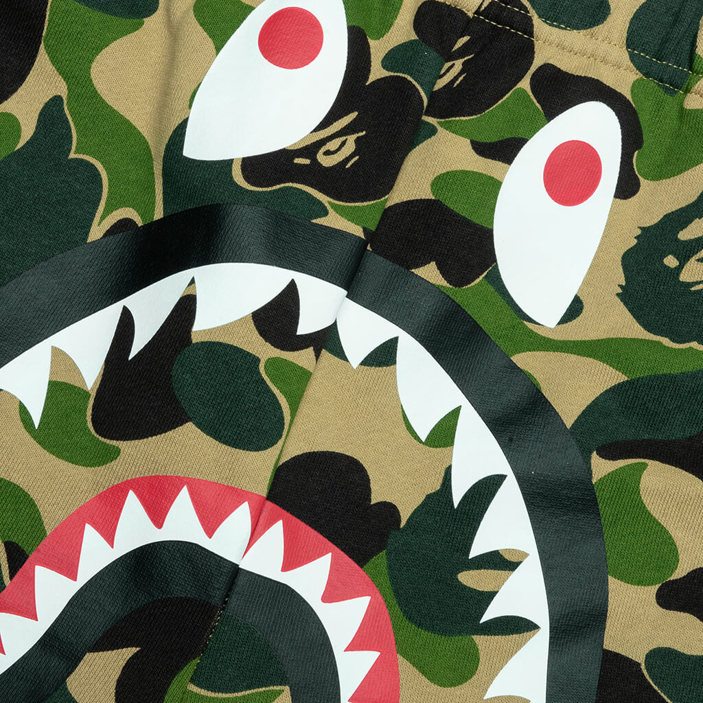 ABC Camo Shark Sweat Shorts Green