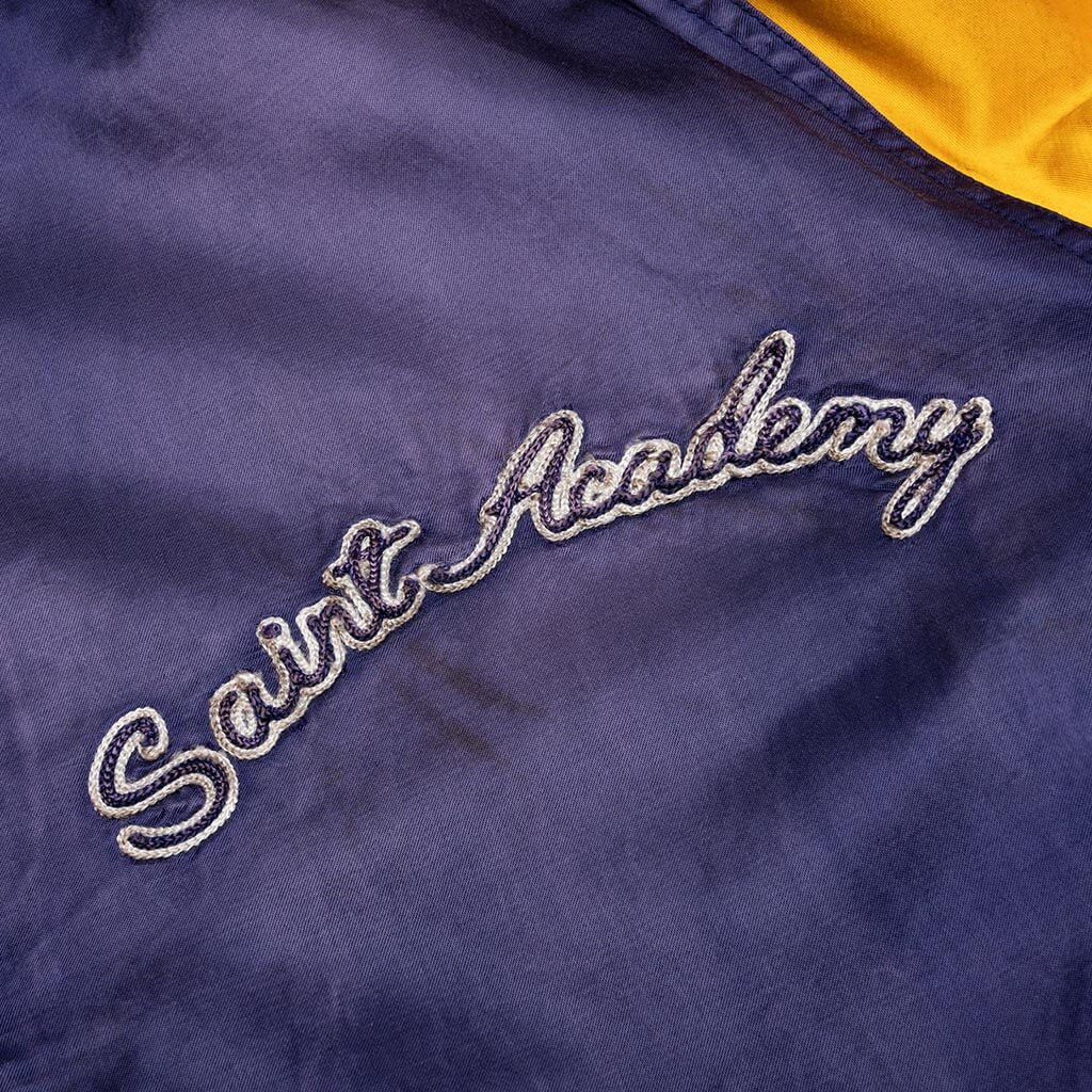 Saint Michael Stadium Jacket Navy Yellow