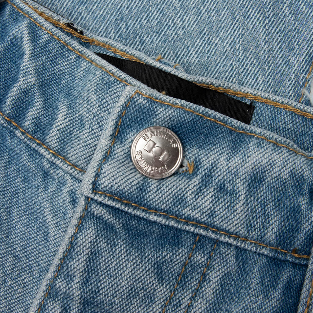Stone Wash Ollie Denim Light Indigo Denim